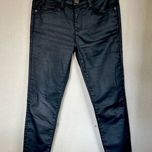 Current/Elliott Women's The Stiletto Black Coated jeans